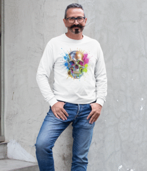 Camiseta Unisex Calavera Neón
