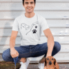 Camiseta Unisex Perro Dando Puño