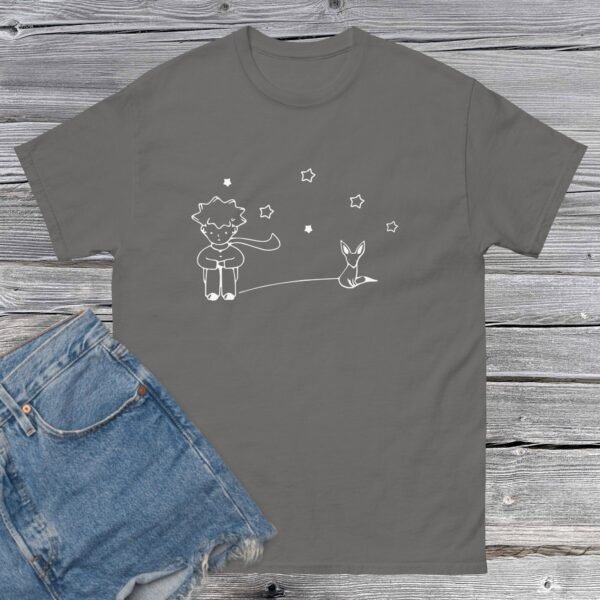 unisex-classic-tee-charcoal-front-684a612cdbe96.jpg Camiseta Unisex El Principito