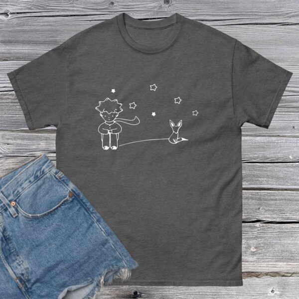 unisex-classic-tee-dark-heather-front-684a612cdd4b1.jpg Camiseta Unisex El Principito