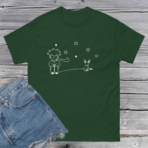 unisex-classic-tee-forest-green-front-684a612ce4225.jpg Camiseta Unisex El Principito