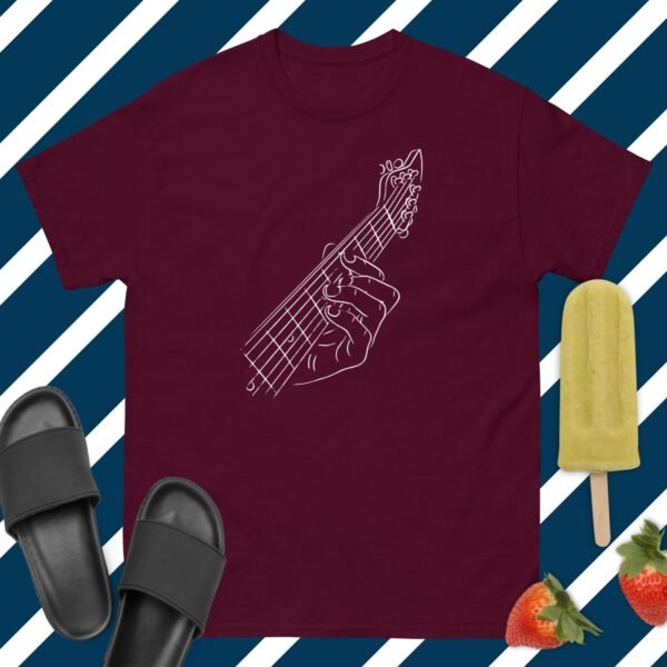 unisex-classic-tee-maroon-front-68474fc7235fd.jpg Camiseta clásica unisex