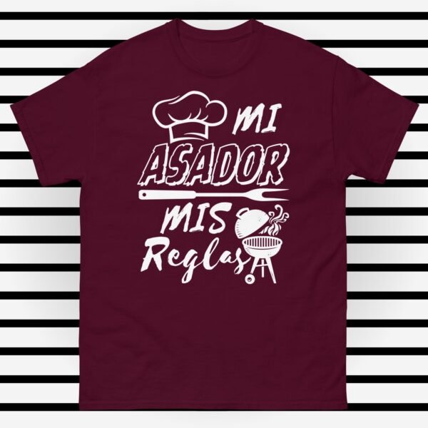 unisex-classic-tee-maroon-front-6848ab3a8ee1d.jpg Camiseta clásica unisex