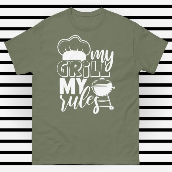 unisex-classic-tee-military-green-front-6848923b4fec0.jpg Camiseta clásica unisex