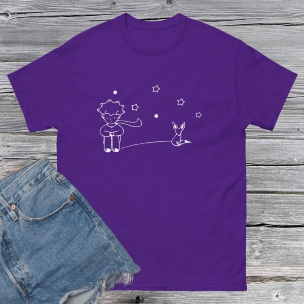 unisex-classic-tee-purple-front-684a612ce02d7.jpg Camiseta Unisex El Principito