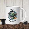 Taza Blanca Brillante Y Yo Agusto