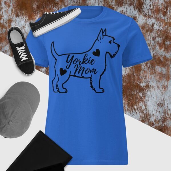 womens-basic-softstyle-t-shirt-royal-front-6841ffcbedc40.jpg Camiseta de Mujer Yorkie Mom